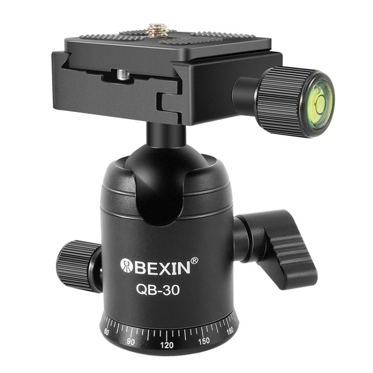 BEIXIN QB-30 360 Degree Rotation Panorama Metal Ball Head with Quick Release Plate, QB-30 – Aluminum Alloy QB-30