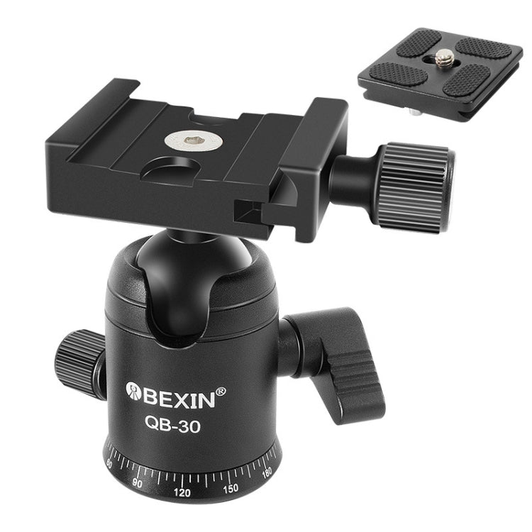 BEIXIN QB-30 360 Degree Rotation Panorama Metal Ball Head with Quick Release Plate, QB-30 – Aluminum Alloy