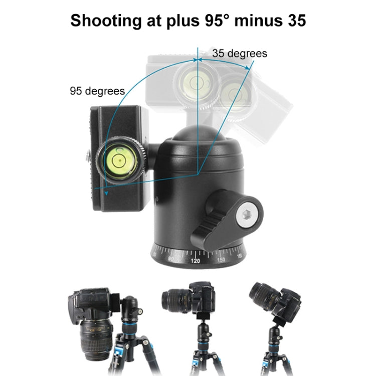BEIXIN QB-30 360 Degree Rotation Panorama Metal Ball Head with Quick Release Plate, QB-30 – Aluminum Alloy