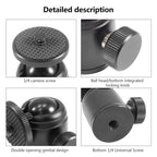 BEXIN K18A Mini 360 Degree Rotation Panoramic Metal Ball Head, K18A