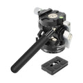 BEXIN DT-02R/S 2D 720 Degree Panorama Heavy Duty Tripod Action Fluid Drag Head with Quick Release Plate, DT-02R/S DT-02R S