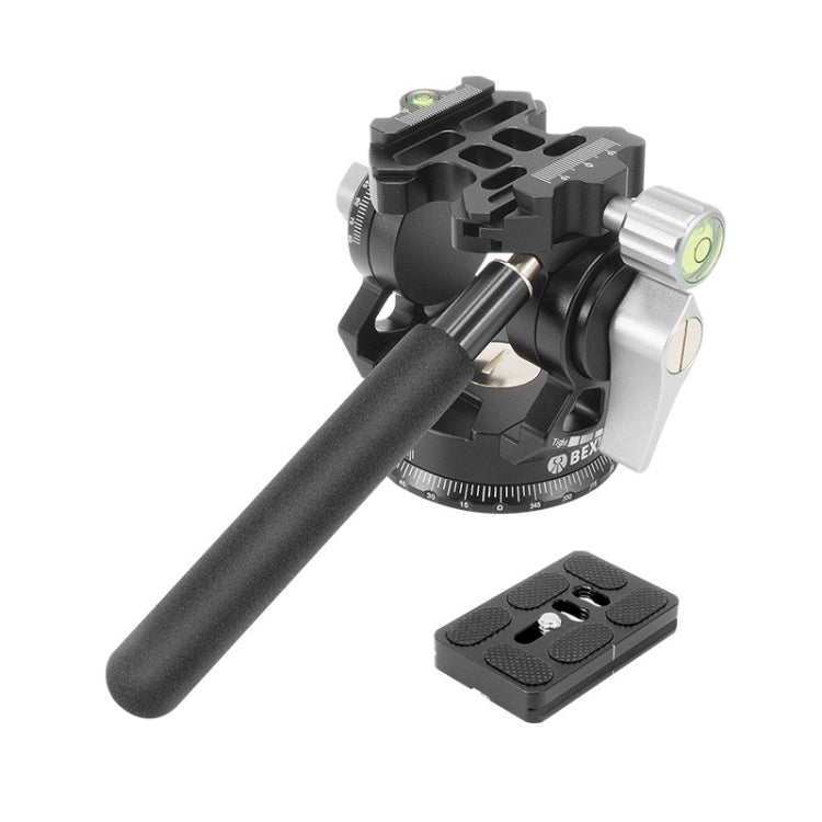 BEXIN DT-02S/S 2D 360 Degree Panorama Heavy Duty Tripod Action Fluid Drag Head with Quick Release Plate, DT-02S/S DT-02S S