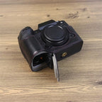 1/4 inch Thread PU Leather Camera Half Case Base – Leather, For Fujifilm XH2S