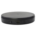 22cm Electric Rotating Turntable Display Stand Live Video Shooting Props Turntable Jewelry Shoes Display Platform, EU Plug, 22cm 22cm Black