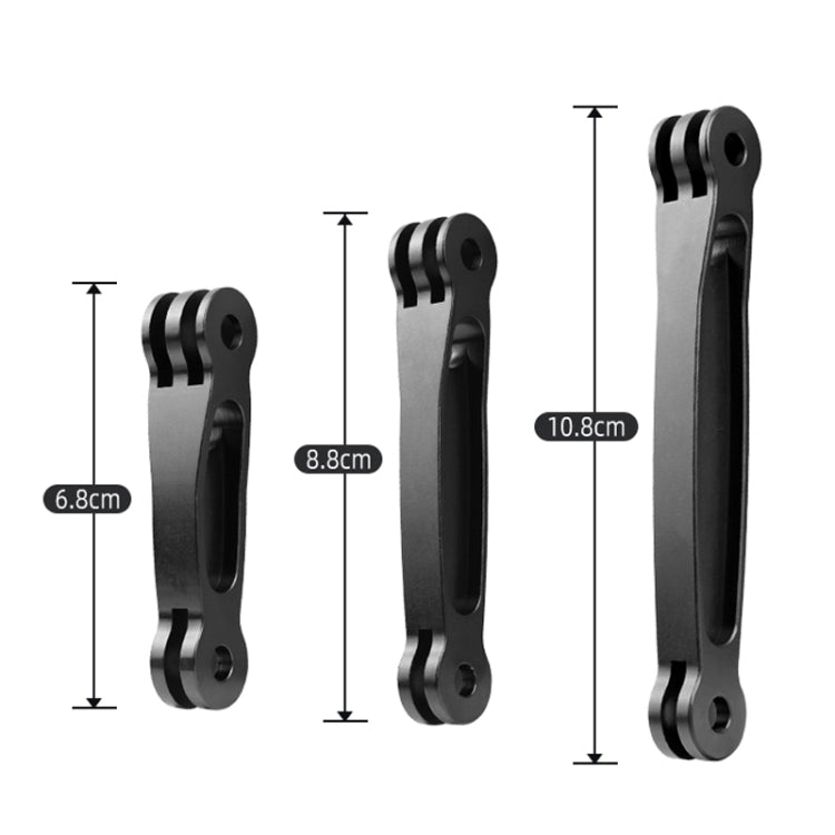 Joint Aluminum Extension Arm Grip Extenter for GoPro, Insta360, DJI and Other Action Cameras, Length: 10.8cm, 10.8cm – Durable Build, Easy to Use