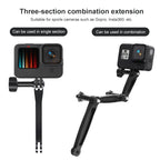 Joint Aluminum Extension Arm Grip Extenter for GoPro, Insta360, DJI and Other Action Cameras, Length: 10.8cm, 10.8cm – Durable Build, Easy to Use