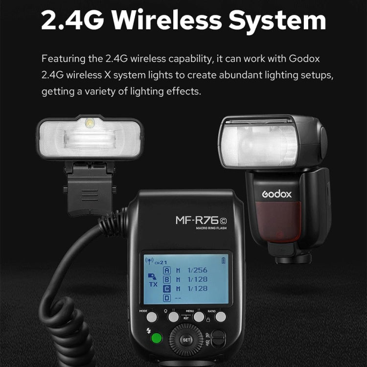 Godox MF-R76C TTL Macro Ring Flash for Canon, MF-R76C