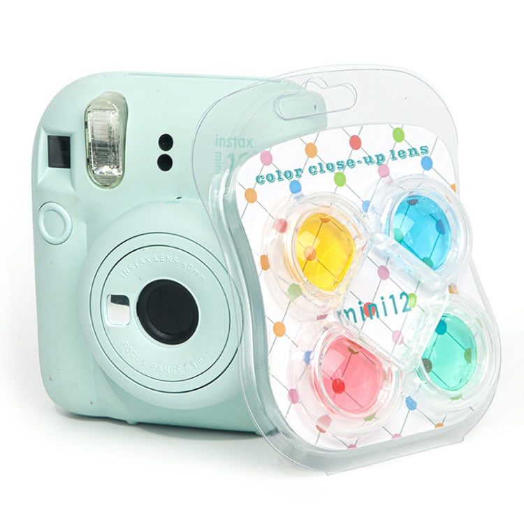 For Fujifilm Instax mini 12 4-in-1 Jelly Four Colors Camera Filter, 4-in-1 For FUJIFILM instax mini 12 – Durable Build, Easy to Use
