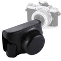 Full Body Camera PU Leather Camera Case Bag with Strap for Panasonic Lumix GF7 / GF8 / GF9 (12-32mm / 14-42mm Lens), For Lumix GF7 For Lumix GF7 Black