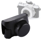 Full Body Camera PU Leather Camera Case Bag with Strap for Panasonic Lumix GF7 / GF8 / GF9 (12-32mm / 14-42mm Lens), For Lumix GF7 For Lumix GF7 Black