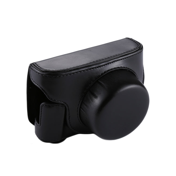 Full Body Camera PU Leather Camera Case Bag with Strap for Panasonic Lumix GF7 / GF8 / GF9 (12-32mm / 14-42mm Lens), For Lumix GF7