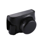 Full Body Camera PU Leather Camera Case Bag with Strap for Panasonic Lumix GF7 / GF8 / GF9 (12-32mm / 14-42mm Lens), For Lumix GF7