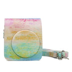 Rainbow Oil painting Pattern PU Leather Protective Camera Case Bag For FUJIFILM Instax Mini70 Camera, Rainbow Oil painting Rainbow Oil painting