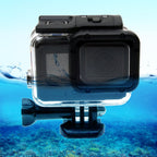 For GoPro HERO6 /5 30m Waterproof Housing Protective Case + Hollow Back Cover with Buckle Basic Mount & Screw, No Need to Disassemble Lens(GP413), Housing Case+ Back cover – Waterproof