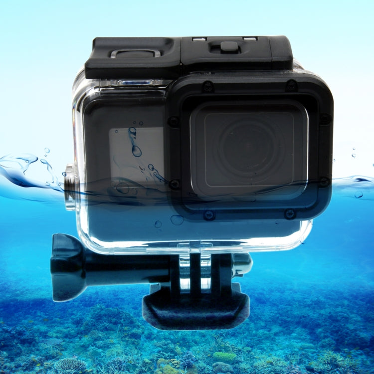 For GoPro HERO6 /5 30m Waterproof Housing Protective Case + Hollow Back Cover with Buckle Basic Mount & Screw, No Need to Disassemble Lens(GP413), Housing Case+ Back cover – Waterproof