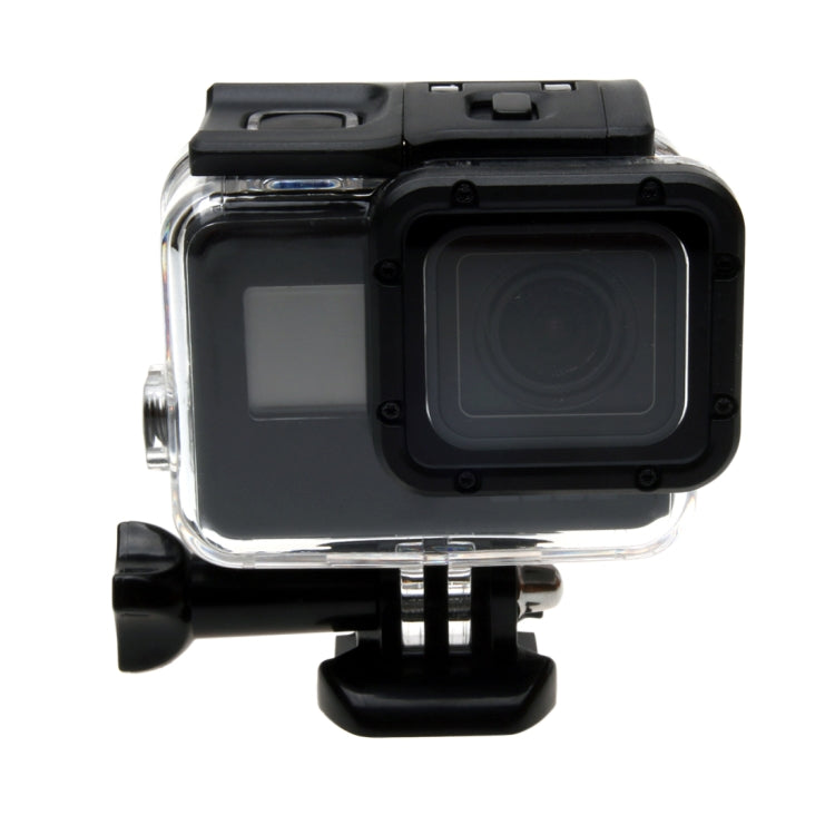 For GoPro HERO6 /5 30m Waterproof Housing Protective Case + Hollow Back Cover with Buckle Basic Mount & Screw, No Need to Disassemble Lens(GP413), Housing Case+ Back cover – Waterproof