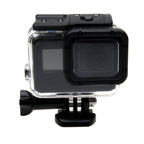 For GoPro HERO6 /5 30m Waterproof Housing Protective Case + Hollow Back Cover with Buckle Basic Mount & Screw, No Need to Disassemble Lens(GP413), Housing Case+ Back cover – Waterproof