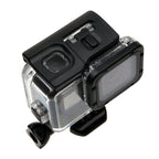 For GoPro HERO6 /5 30m Waterproof Housing Protective Case + Hollow Back Cover with Buckle Basic Mount & Screw, No Need to Disassemble Lens(GP413), Housing Case+ Back cover – Waterproof