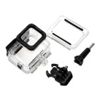 For GoPro HERO6 /5 30m Waterproof Housing Protective Case + Hollow Back Cover with Buckle Basic Mount & Screw, No Need to Disassemble Lens(GP413), Housing Case+ Back cover – Waterproof