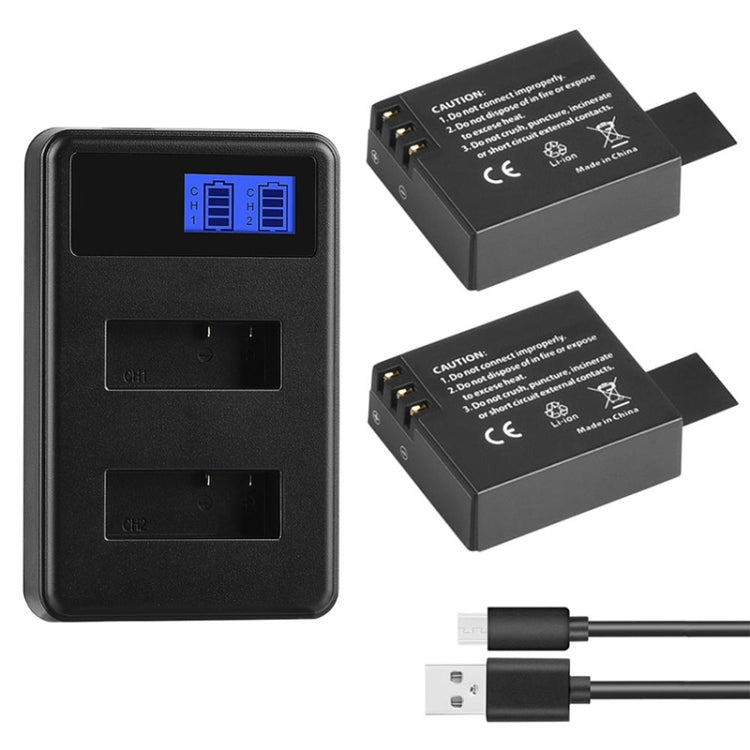 SJCAM SJ7000 / SJ6000 / SJ5000 / SJ4000 Battery LCD Screen Dual Batteries Charger, Displays Charging Capacity, For SJCAM SJ7000 For SJCAM SJ7000