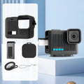 For GoPro HERO 2024 Silicone Protective Case Side Interface Cover with Wrist Strap & Lens Cover, Silicone Case Side Interface Cover Silicone Case Side Interface Cover