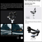 MOZA AirCross S 3 Axis Foldable Handheld Gimbal Stabilizer for DSLR Cameras and Smart Phone, AirCross S