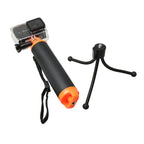 Floating Handle Grip with Tripod Holder & Adjustable Anti-lost Strap for GoPro, Insta360, DJI and Other Action Cameras, Tripod Holde – Waterproof