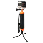 Floating Handle Grip with Tripod Holder & Adjustable Anti-lost Strap for GoPro, Insta360, DJI and Other Action Cameras, Tripod Holde – Waterproof