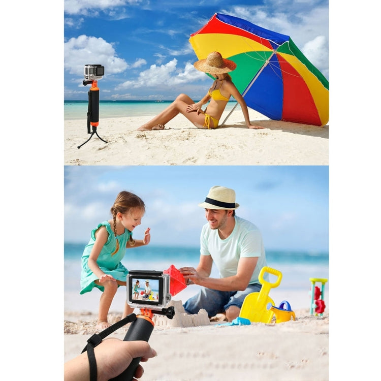 Floating Handle Grip with Tripod Holder & Adjustable Anti-lost Strap for GoPro, Insta360, DJI and Other Action Cameras, Tripod Holde – Waterproof