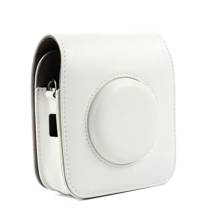 Vintage PU Leather Camera Case Protective bag for FUJIFILM Instax SQUARE SQ10 Camera, with Adjustable Shoulder Strap, SQ10 – Wear-resistant, Leather SQ10 White