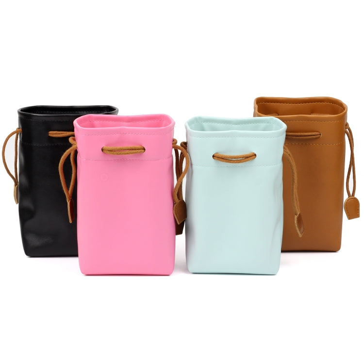 Universal Vintage PU Leather Bundle Pocket Case Bag for Polaroid Mini Camera& Digital Camera without Lens, with Rope Size: 19.5cm x 11.5cm x 7.5cm