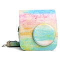 Rainbow Oil painting Pattern PU Leather Protective Camera Case Bag For FUJIFILM Instax Mini 7S / 7C Camera, Rainbow Oil Rainbow Oil
