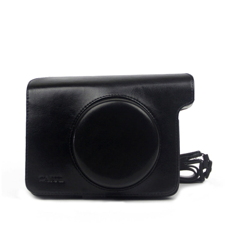 Vintage PU Leather Case Bag for Polaroid W300 Camera, with Adjustable Shoulder Strap, W300 W300 Black