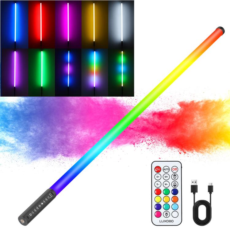 LUXCeO Mood1 Pro 90cm RGB Colorful Atmosphere Rhythm LED Stick Handheld Video Photo Fill Light, No Tripod, 90cm – Durable Build, Easy to Use 90cm