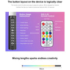 LUXCeO Mood1 Pro 90cm RGB Colorful Atmosphere Rhythm LED Stick Handheld Video Photo Fill Light, No Tripod, 90cm – Durable Build, Easy to Use