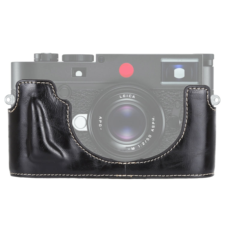 1/4 inch Thread PU Leather Camera Half Case Base for Leica M10, For Leica M10 For Leica M10 Black