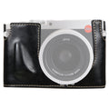 1/4 inch Thread PU Leather Camera Half Case Base for Leica Q (Typ 116) – Leather, For Leica Q For Leica Q Black