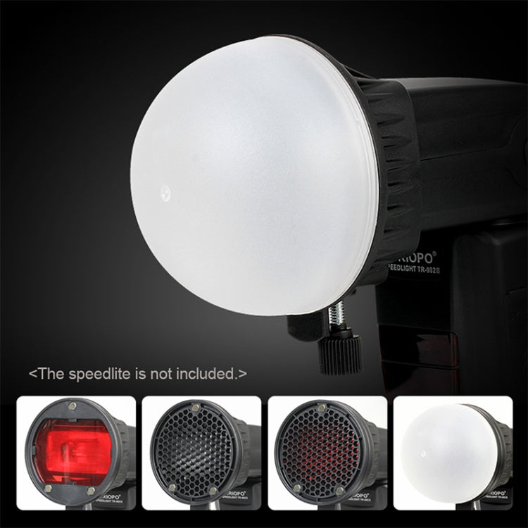 TRIOPO TR-08 Flash Speedlite Honeycomb Magnet Fixing Softbox Kits with 4 x Magnetic Color Filters, TR-08