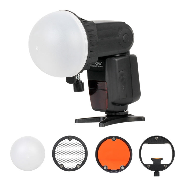 TRIOPO TR-08 Flash Speedlite Honeycomb Magnet Fixing Softbox Kits with 4 x Magnetic Color Filters, TR-08