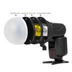TRIOPO TR-08 Flash Speedlite Honeycomb Magnet Fixing Softbox Kits with 4 x Magnetic Color Filters, TR-08
