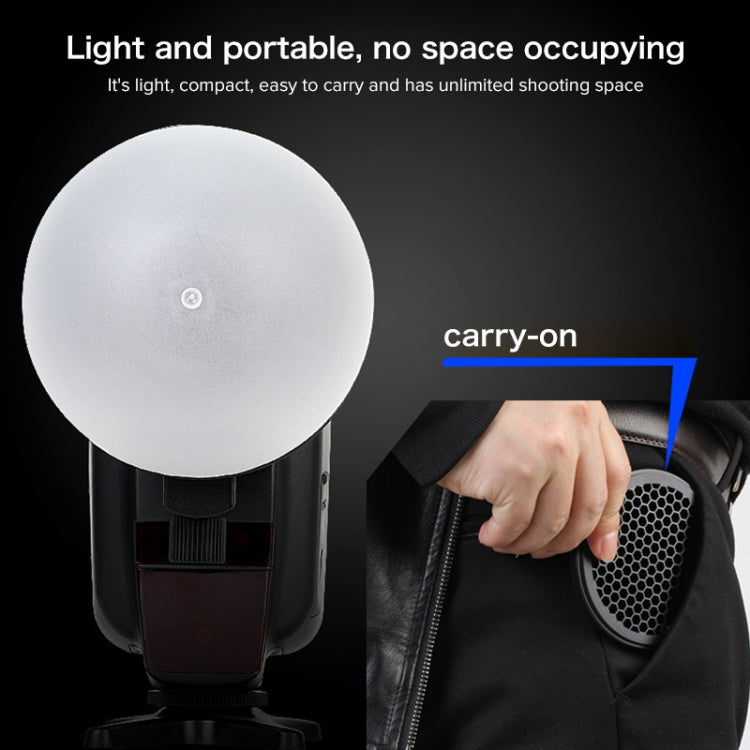 TRIOPO TR-08 Flash Speedlite Honeycomb Magnet Fixing Softbox Kits with 4 x Magnetic Color Filters, TR-08