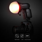 TRIOPO TR-08 Flash Speedlite Honeycomb Magnet Fixing Softbox Kits with 4 x Magnetic Color Filters, TR-08
