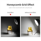 TRIOPO S65 Diameter 65cm Honeycomb Grid Octagon Softbox Reflector Diffuser for Studio Speedlite Flash Softbox, Diameter 65cm