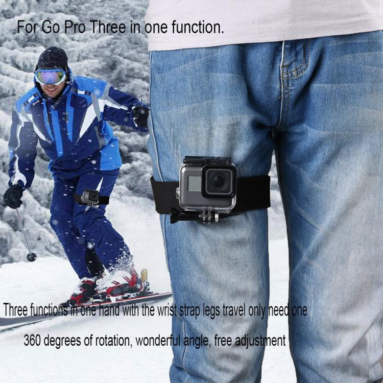 GP278 3 in 1 Hand Wrist Arm Leg Straps 360-degree Rotation Mount for GoPro, Insta360, DJI and Other Action Cameras, GP278 – Durable Build, Easy to Use