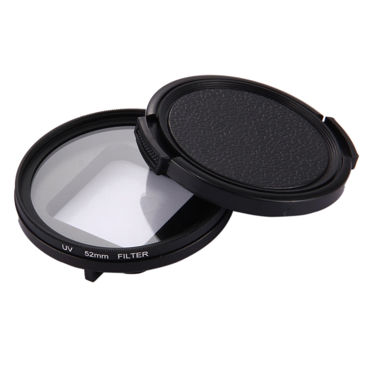 52mm 3 in 1 Round Circle UV Lens Filter with Cap for GoPro HERO7 Black/6 /5, 52mm UV Lens – Aluminum Alloy