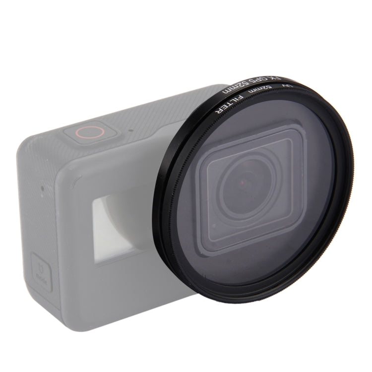 52mm 3 in 1 Round Circle UV Lens Filter with Cap for GoPro HERO7 Black/6 /5, 52mm UV Lens – Aluminum Alloy