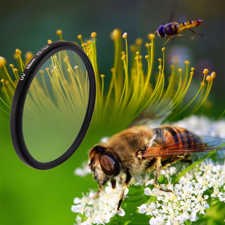 58mm 3 in 1 Round Circle UV Lens Filter with Cap for GoPro HERO7 Black/6 /5, 58mm UV Lens – Aluminum Alloy