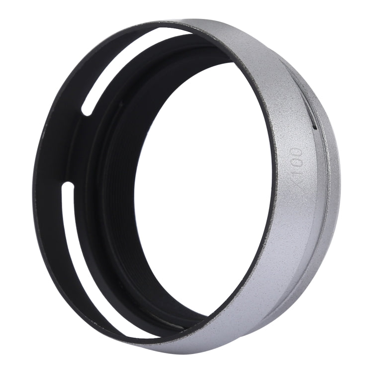49mm Metal Vented Lens Hood for Fujifilm X100, LA-49 X100 (Black), LA-49 X100 (Silver) – Durable Build, Easy to Use LA-49 X100 (Silver) Silver