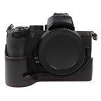 1/4 inch Thread PU Leather Camera Half Case Base for Nikon Z50, For Nikon Z50