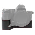 1/4 inch Thread PU Leather Camera Half Case Base for Nikon Z50, For Nikon Z50 For Nikon Z50 Black